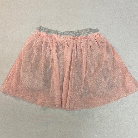 Tea Pink Skater Mini Skirt with Tule Ruffles - Picture 1 of 3